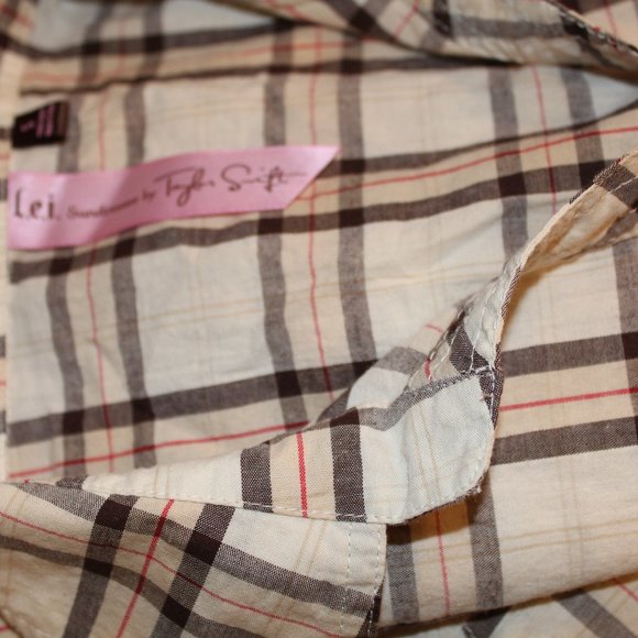 L.E.I. Sundresses byTaylor Swift  Plaid Dress Sz S - Picture 6 of 7